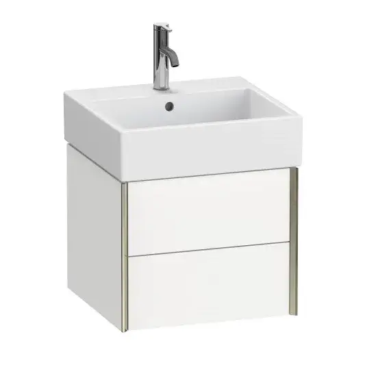 База под раковину Duravit XViu XV43330B118 белый матовый-18/рама champagne матовый-B1