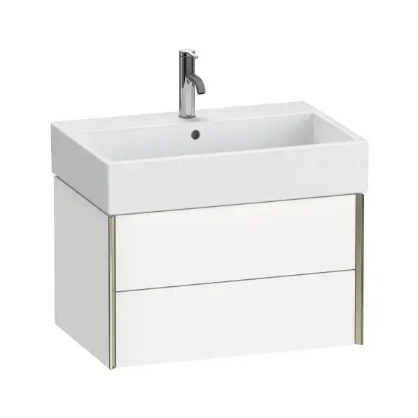База под раковину Duravit XViu XV43350B118 белый матовый-18/рама champagne матовый-B1