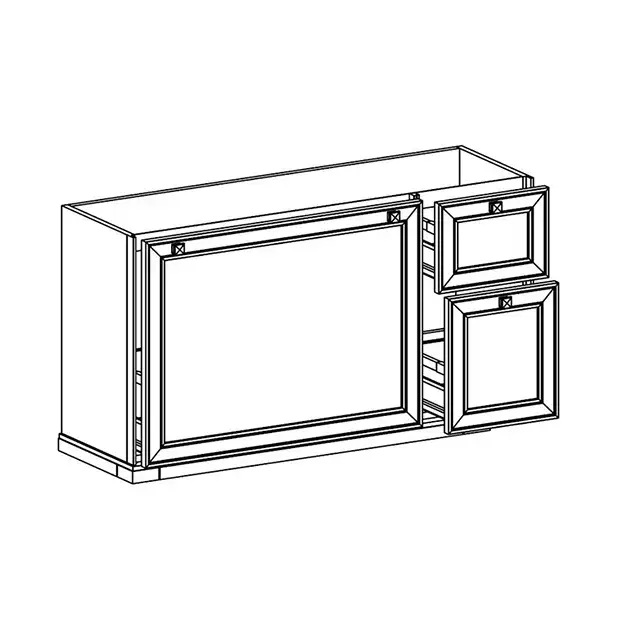 База под раковину Arbi AUGUSTO L165M (LN) -P02 дерево, окрашеное в матовый лак col. creta, ручки - P02 хром