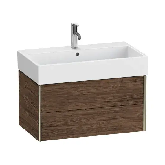 База под раковину Duravit XViu XV43360B121 Walnut Dark-21/рама champagne матовый-B1