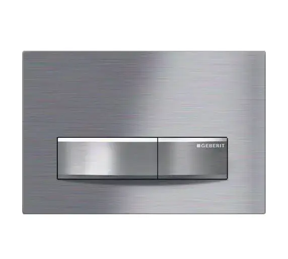 Клавиша двойного смыва, 24.6*h16.4, цвет хром полированный