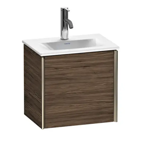 База под раковину Duravit XViu XV4030LB121 Walnut Dark-21/рама champagne матовый-B1