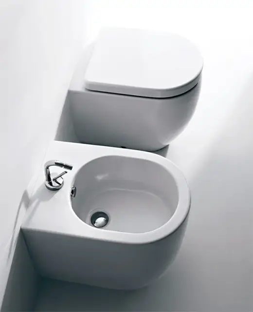 Биде Kerasan Flo 312001 белое