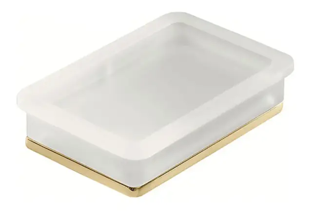 Мыльница Colombo Design LULU B6240.gold золото/белый