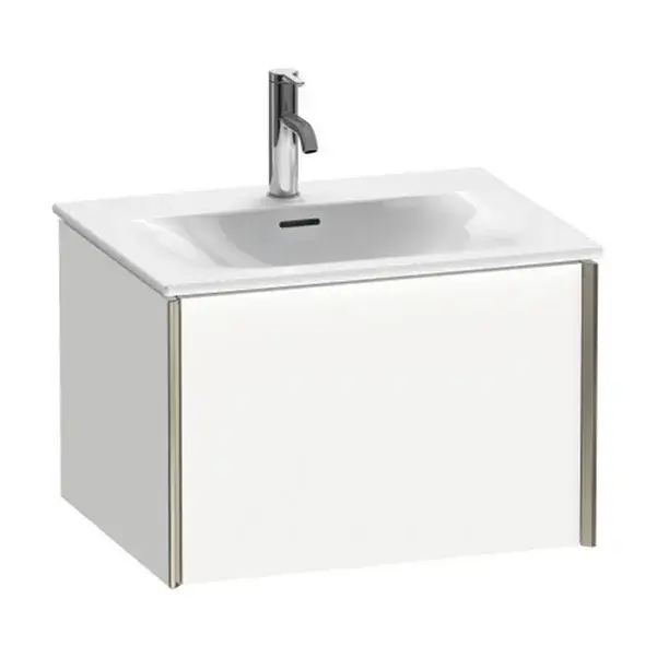 База под раковину Duravit XViu XV40320B118 белый матовый-18/рама champagne матовый-B1