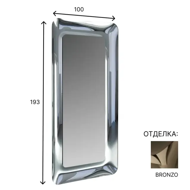 Зеркало для ванной Artelinea Boa TBO3 BRONZO