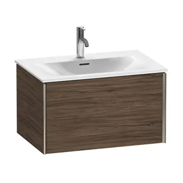 База под раковину Duravit XViu XV40330B121 Walnut Dark-21/рама champagne матовый-B1