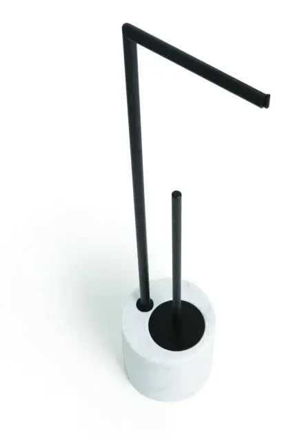 Стойка комбинированная Bertocci CARRARINO 124.4720.0800 мрамор Carrara/матовый черный