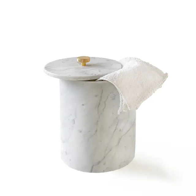 Корзина 3SC APUANA 2.0 AP65ALX цвет-White Statuario marble/matt satin brass