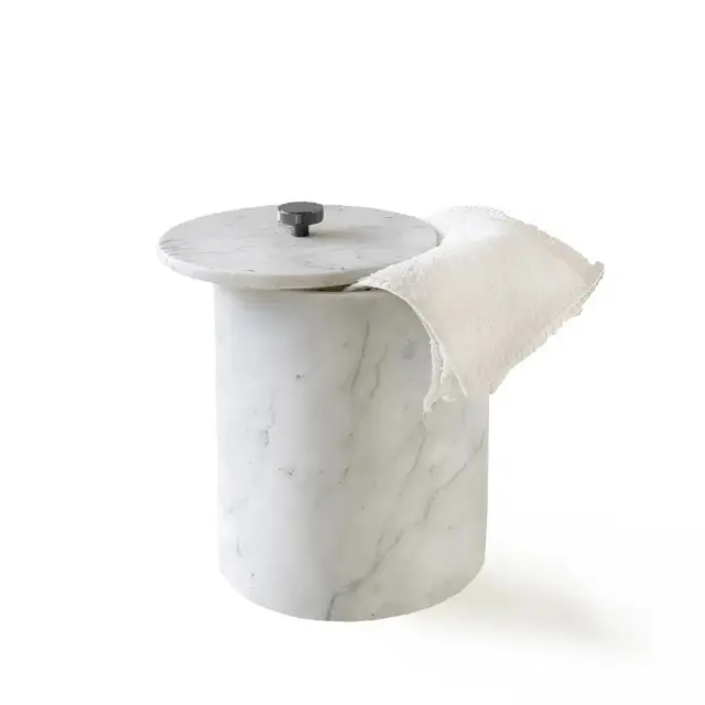 Корзина 3SC APUANA 2.0 AP65ACFM цвет-White Statuario marble/black matte nickel