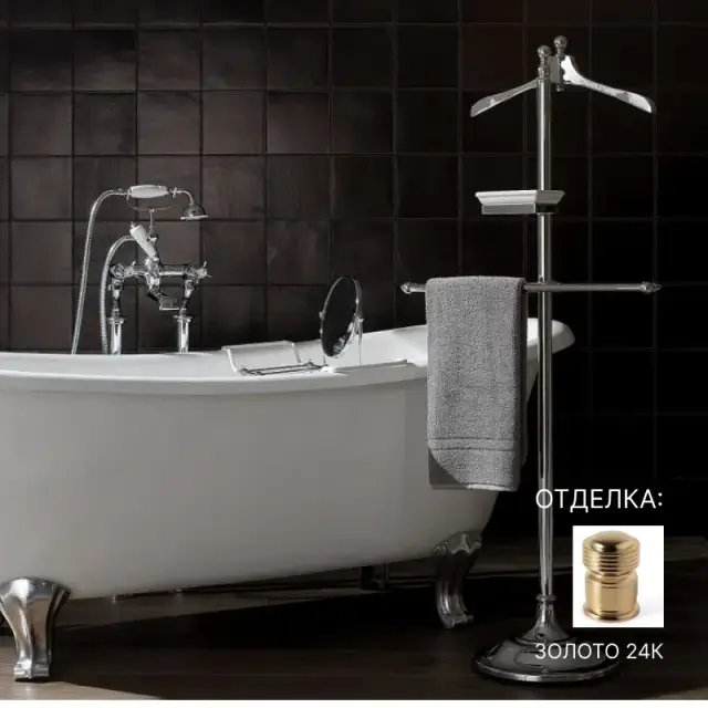 Держатель для полотенец Devon&Devon Single SL11ORO24K золото 24K