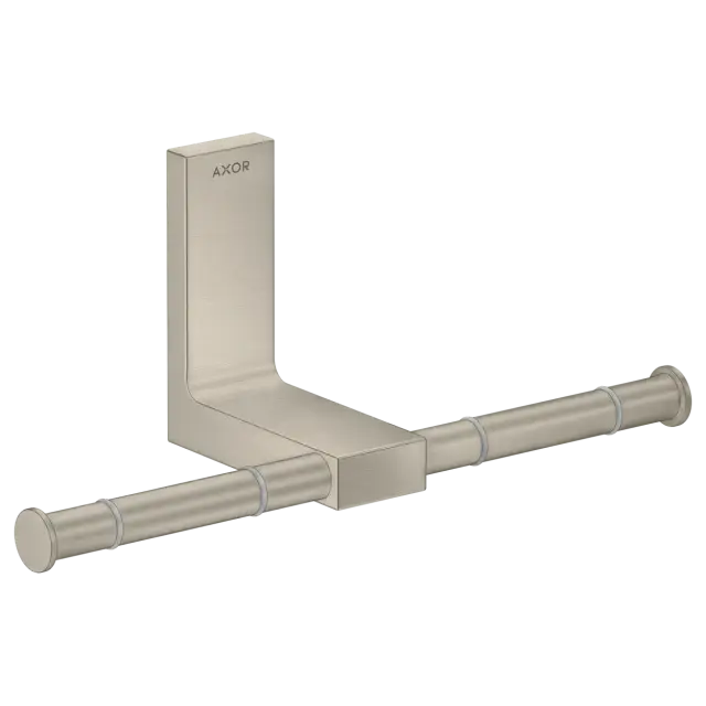 Держатель для туалетной бумаги AXOR UNIVERSAL RECTANGULAR 42657820 шлифованный никель