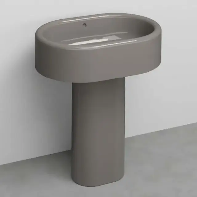 Раковина без перелива+пьедестал слив в стену+крепление Cielo ITACA