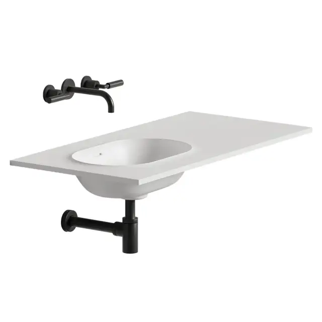 Раковина подвесная SALINI ONDA EDGE OVAL 14022041MN