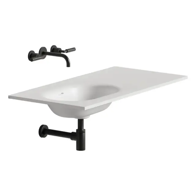 Раковина подвесная SALINI ONDA FLOW OVAL 1402204MN