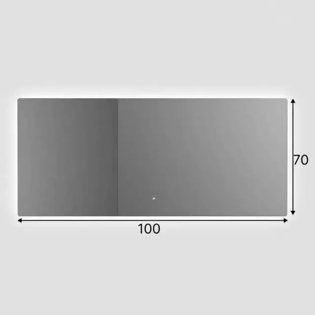 Зеркало для ванной SALINI OMBRA с LED подсветкой