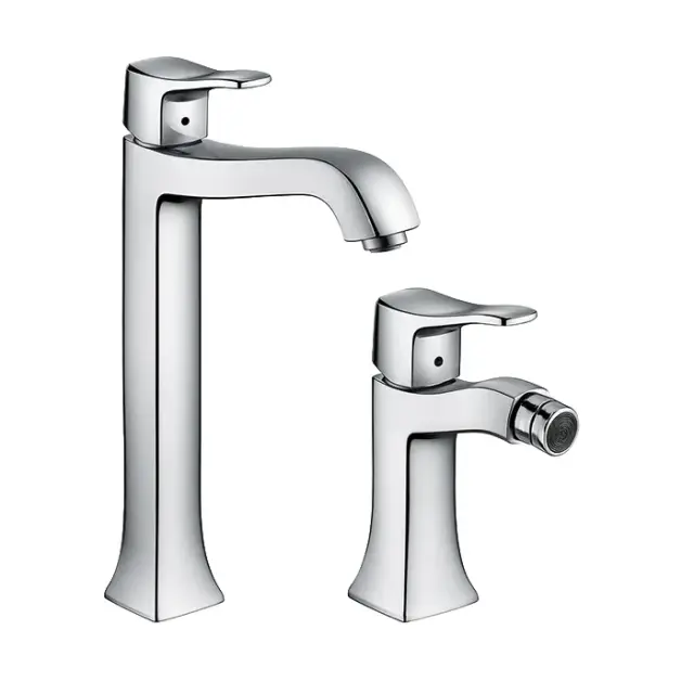 Комплект: смеситель для раковины + смеситель для биде HANSGROHE METRIS CLASSIC