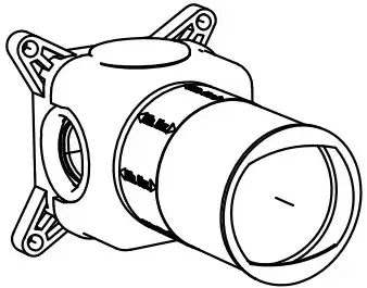 Встраиваемая часть для арт. ND601 d6 satin steel