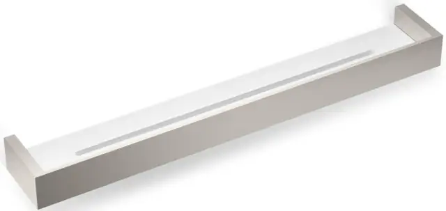 Полка для ванной Decor Walther BK DA60 0593834 Satin nickel / White acrylic glass