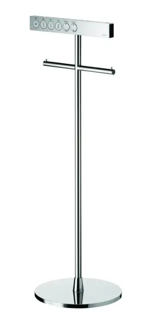 Стойка для пульта WASHLET d.29*84,5h с 2 держателями туалетной бумаги цвет-хром