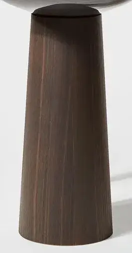 Пьедестал для раковины из материала Flumood, покрытый шпоном d28*65,5h Noce Canaletto