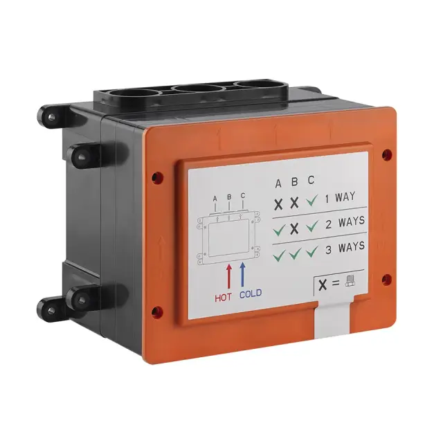 Встраиваемая часть для смесителя однорычажного, с кнопками, 1/2