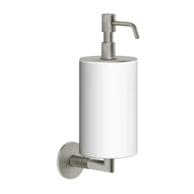 Дозатор Gessi ANELLO 63713#149 белый/FINOX BRUSHED NICKEL