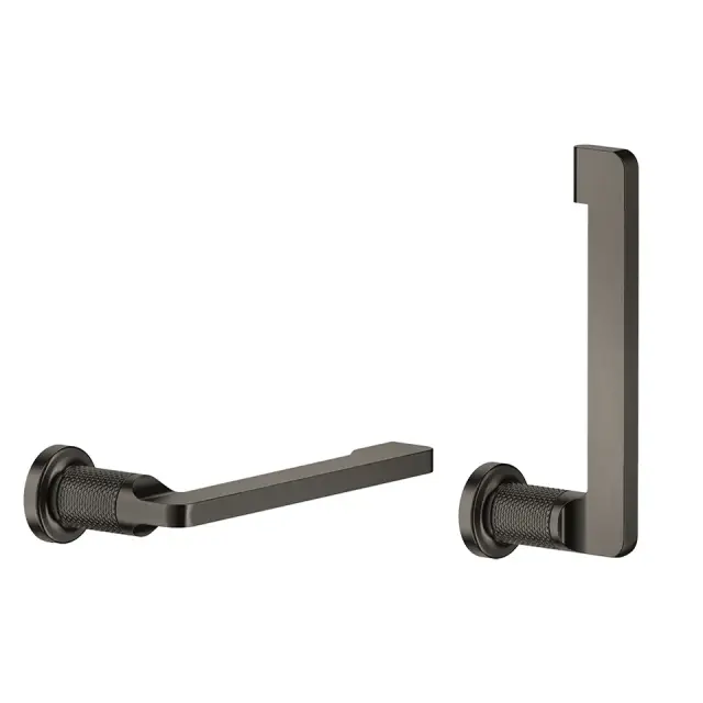 Держатель для туалетной бумаги Gessi INCISO 58455#707 цвет-Black Metal Brushed PVD