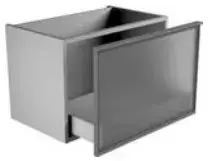 База под раковину Antonio Lupi BESPOKE KIL272.R1 Cat.R1 SKIN CENERE Rovere thermo/Front&glass Bronzo