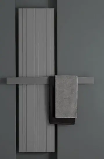 Полотенцесушитель электрический Antonio Lupi BITLIGHT BITL180E+BITBARRA (515 grigio smog) Aluminum/Embossed lacquered/515 grigio smog