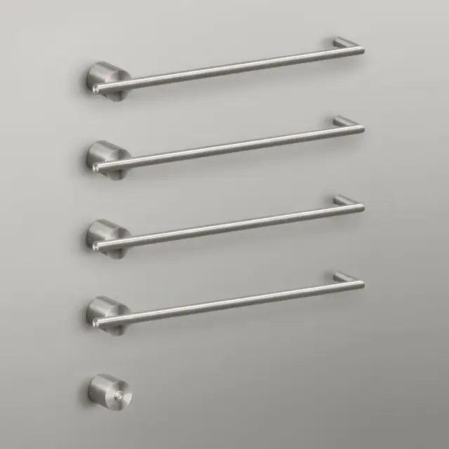 Полотенцесушитель электрический CEA EQUILIBRIO EQB14KDL = TRS01+SEL01(x4шт.)+BOT03 BLACK DIAMOND POLISHED