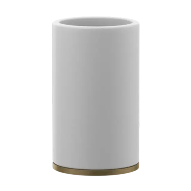 Стакан Gessi INCISO/VENTI20 58531#713 белый/античная латунь