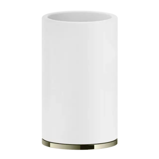 Стакан Gessi INCISO/VENTI20 58531#720 белый/Металлик PVD