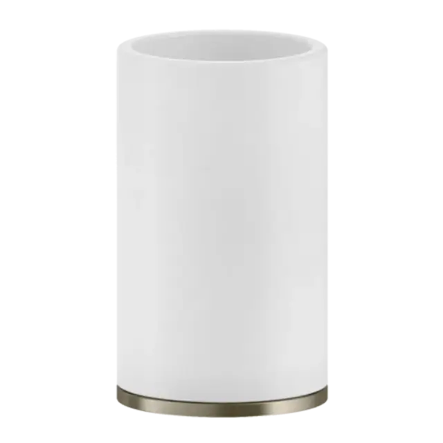 Стакан Gessi INCISO/VENTI20 58531#149 белый/FINOX BRUSHED NICKEL