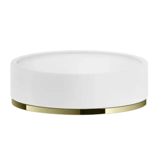 Мыльница Gessi INCISO/VENTI20 58525#710 цвет-белый/латунь PVD