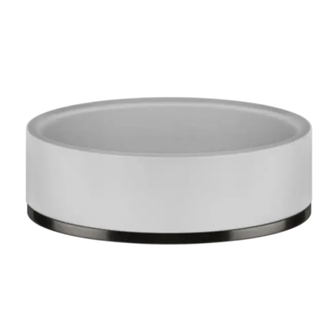 Мыльница Gessi INCISO/VENTI20 58525#707 белый/Black Metal Brushed PVD