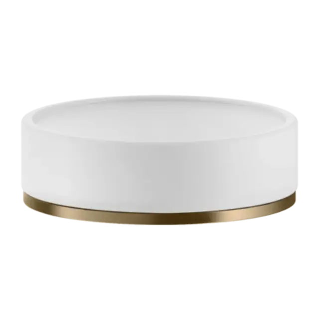 Мыльница Gessi INCISO/VENTI20 58525#726 белый/Warm Bronze Brushed PVD