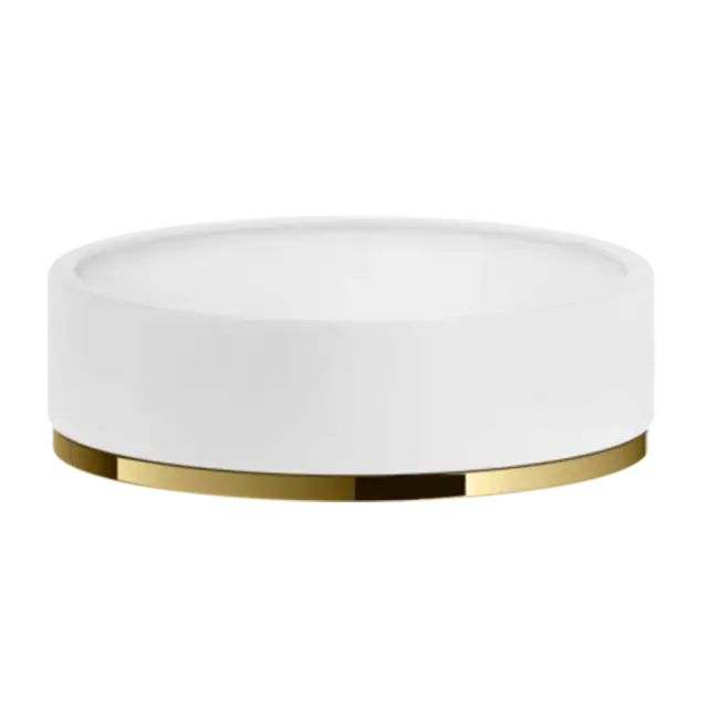 Мыльница Gessi INCISO/VENTI20 58525#246 белый/золото PVD