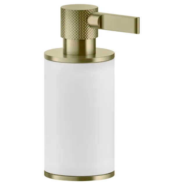 Дозатор Gessi INCISO 58537#727 цвет-белый/браш.латунь PVD