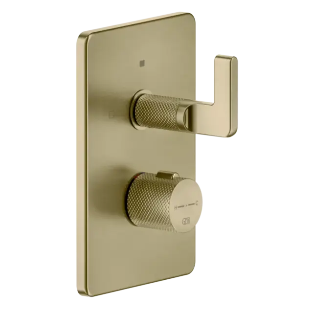 Термостат Gessi INCISO 58134#727 цвет-браш.латунь PVD