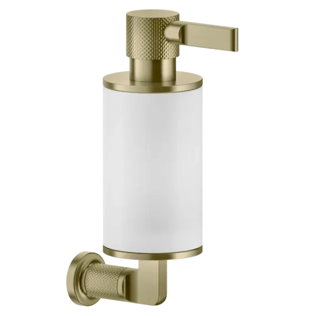 Дозатор Gessi INCISO 58513#727 цвет-белый/браш.латунь PVD