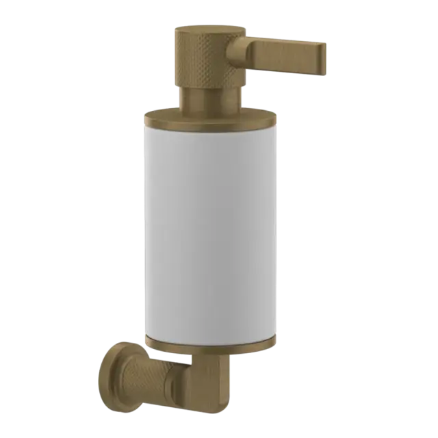 Дозатор Gessi INCISO 58513#713 белый/античная латунь