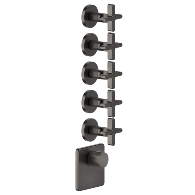 Термостат Gessi INCISO 58350#707 Black Metal Brushed PVD