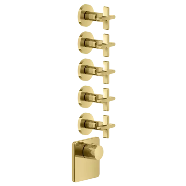 Термостат Gessi INCISO 58350#246 золото PVD