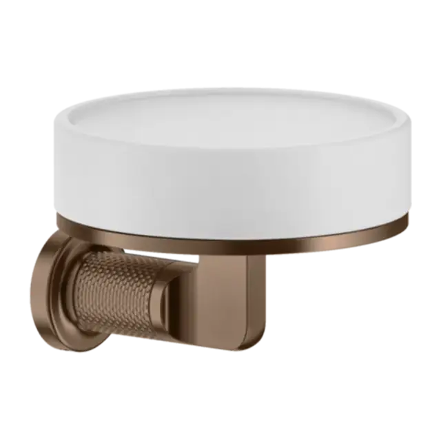 Мыльница Gessi INCISO 58501#708 белая/браш.Медный PVD