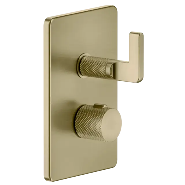 Термостат Gessi INCISO 58136#727 цвет-браш.латунь PVD