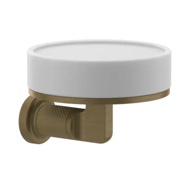 Мыльница Gessi INCISO 58501#713 белый/античная латунь