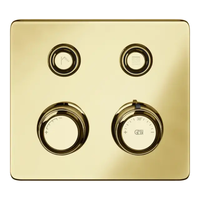 Термостат Gessi HI-FI ECLECTIC COMPACT 65232#246 золото PVD