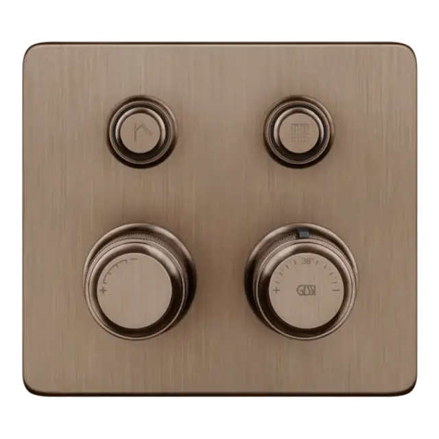 Термостат Gessi HI-FI ECLECTIC COMPACT 65232#708 браш.Медный PVD