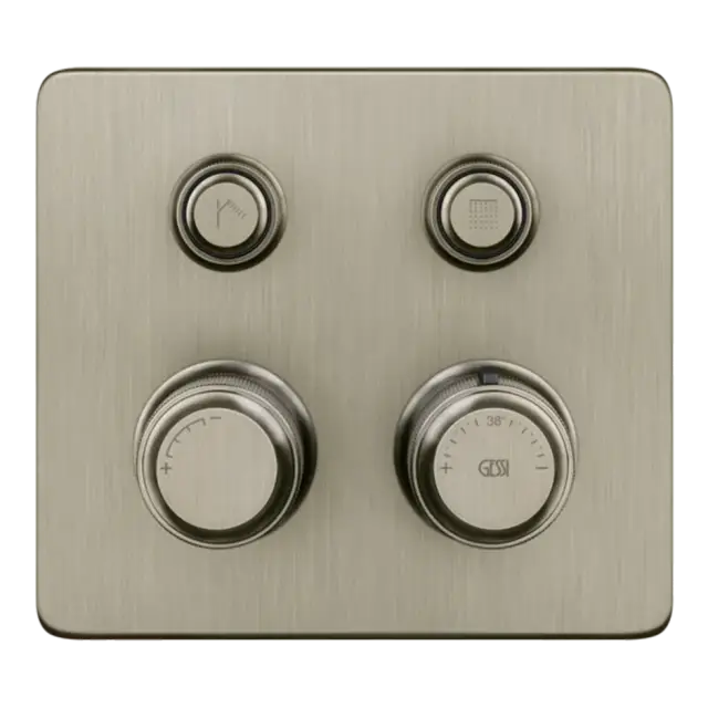 Термостат Gessi HI-FI ECLECTIC COMPACT 65232#149 FINOX BRUSHED NICKEL